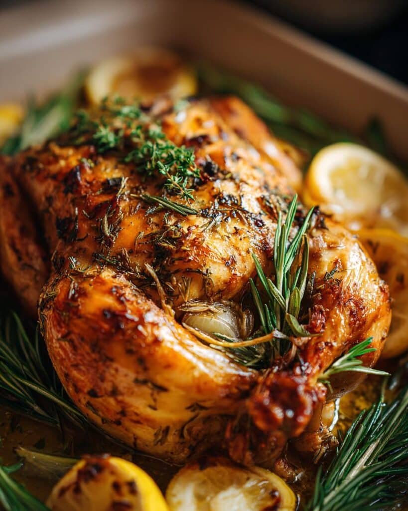 Garlic Herb Roasted Chicken Recipe